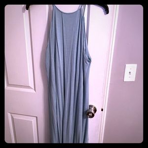 Teal midi dress